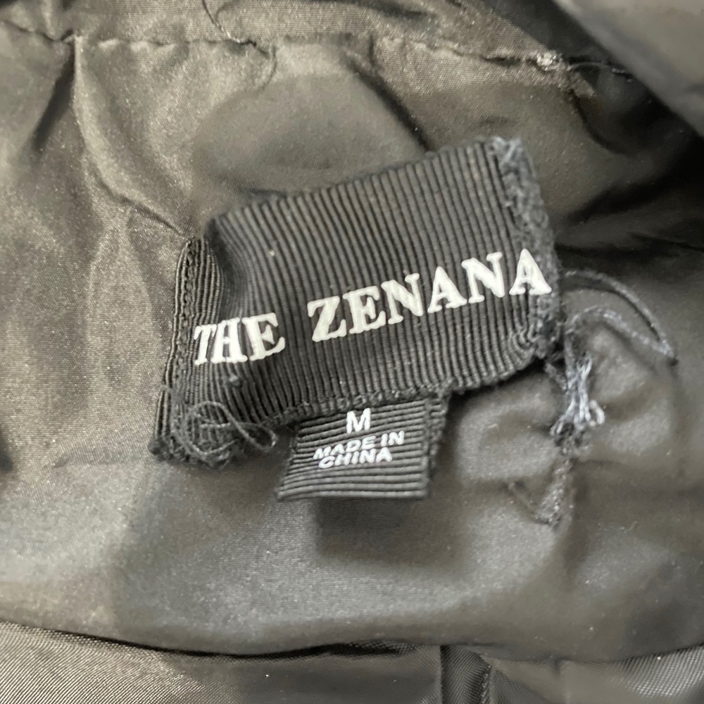 Women’s Winter Jacket | Medium | trendy gold details with zip off hood! - Picture 6 of 6